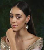 Kundan and meenakar earrings