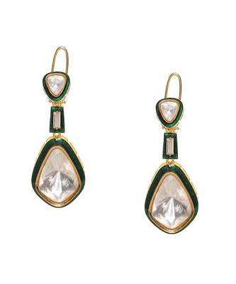 Kundan and meenakar earrings 1
