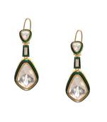 Kundan and meenakar earrings