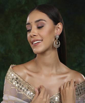 Chand kundan earrings 1