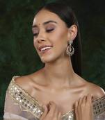 Chand kundan earrings