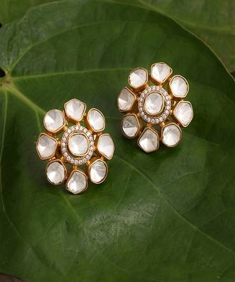 Oversized kundan studs 2