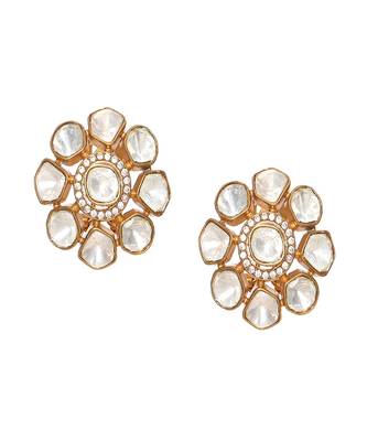 Oversized kundan studs 3