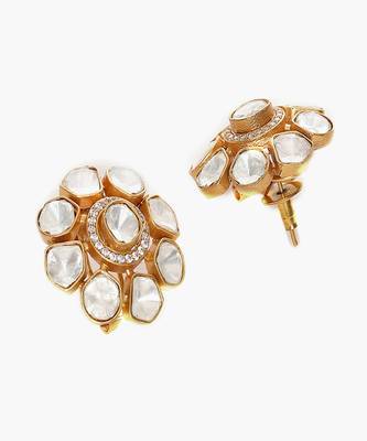 Oversized kundan studs 4