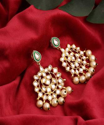 Kundan chand earrings 3