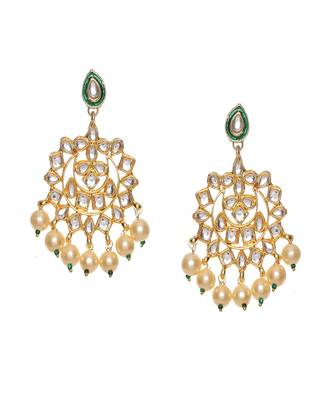 Kundan chand earrings 1