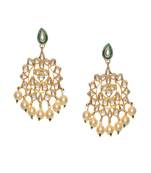 Kundan chand earrings