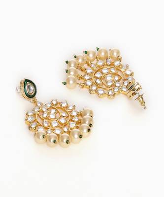 Kundan chand earrings 4
