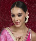 Kundan maang tikka with diamonds