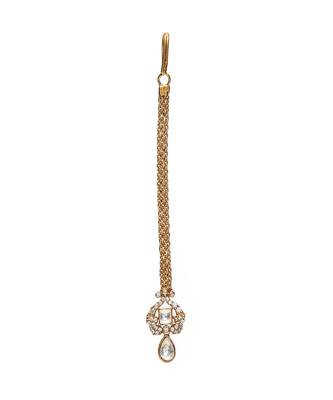 Kundan maang tikka with diamonds 3