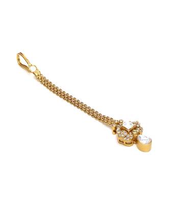 Kundan maang tikka with diamonds 4
