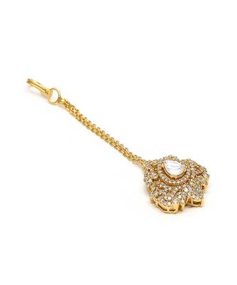 Kundan maang tikka with diamonds 4