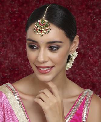 Multi meenakari maang tikka 1
