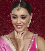 Meenakari maang tikka