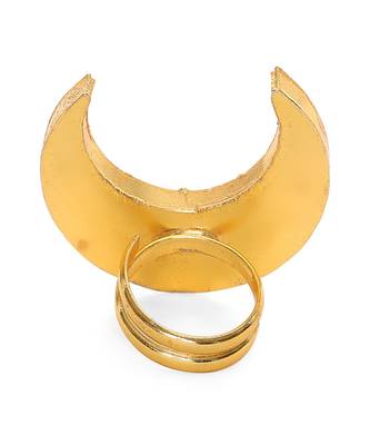 Half moon kundan ring 5