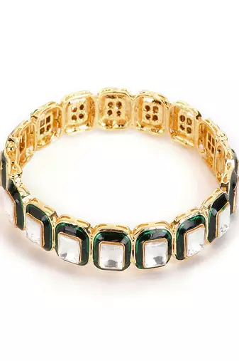 Kundan and meenakari bangle
