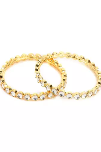 Kundan bangles (set of 2)