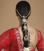 Kundan and stone hair braid (chotti)
