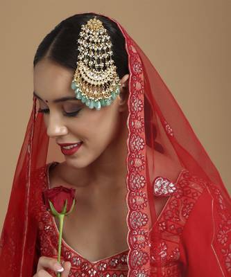 Kundan and stone passa/jhoomar 1