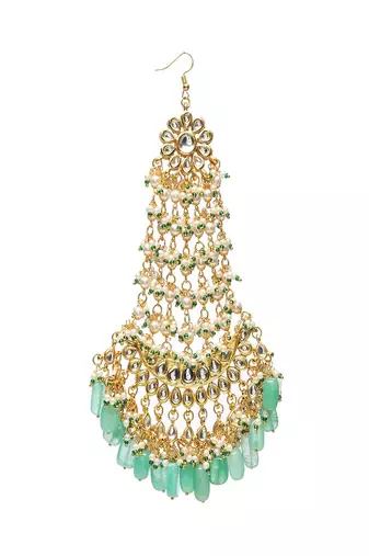 Kundan and stone passa/jhoomar