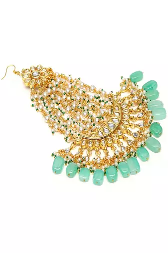 Kundan and stone passa/jhoomar