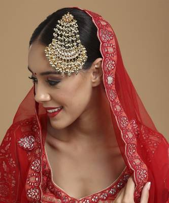 Kundan and stone passa/jhoomar 1