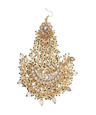 Kundan and stone passa/jhoomar 3