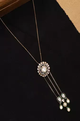 Kundan long necklace