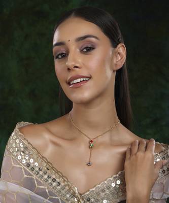 Multi meenakari kundan necklace 1