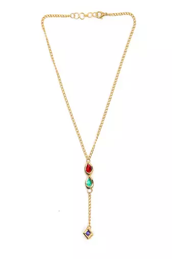 Multi meenakari kundan necklace