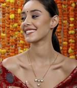 Kundan golden necklace