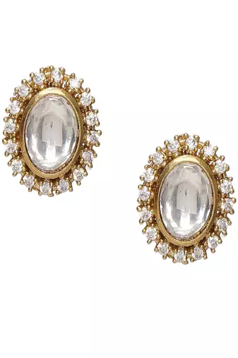 Kundan hasli with matching studs