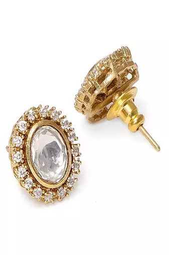 Kundan hasli with matching studs