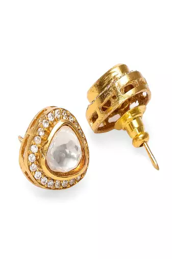 Hasli with kundan & mossainite & matching studs
