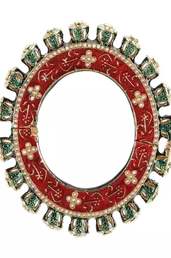 Meenakari handcrafted heavy bangles (set of 2)