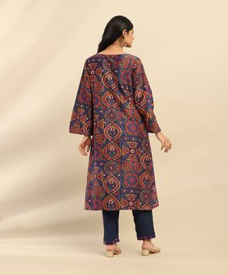 Blue elsie kurta with pant and dupatta 3