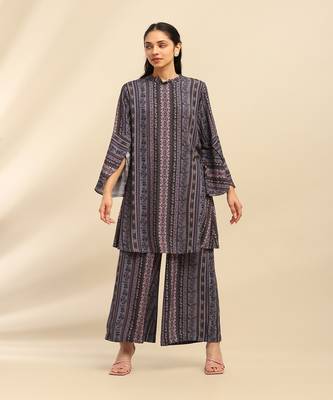 Blue meera kurta with palazzo 1