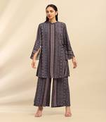 Blue meera kurta with palazzo