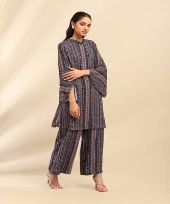 Blue meera kurta with palazzo 2