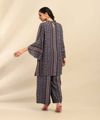 Blue meera kurta with palazzo 3