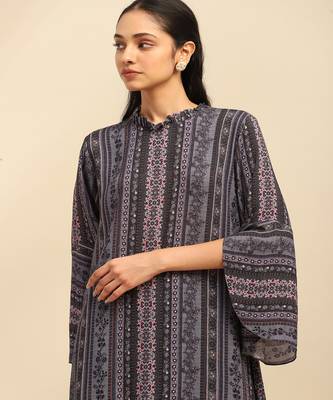 Blue meera kurta with palazzo 4