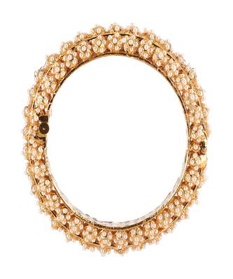 Handcrafted pearl heavy bangles (set of 2) 3