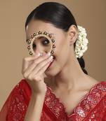 Pearl meenakari handcrafted heavy bangle