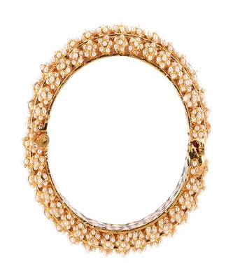 Handcrafted pearl heavy bangle 3