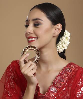 Handcrafted heavy bangle 1