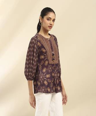 Purple moli kurti 3