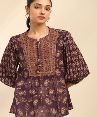 Purple moli kurti 5