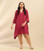 Pink molly solid long dress