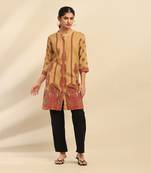 Mustard shangri-la kurta