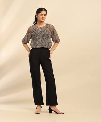 Blue cassandra peasant top with camisole 4